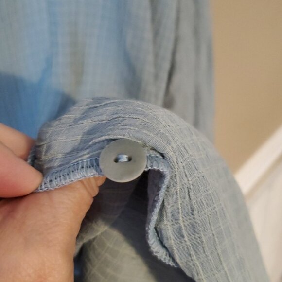 Flax Women's Floral Rayon-Blend Button-Up Size L NWT'S - Picture 9 of 10